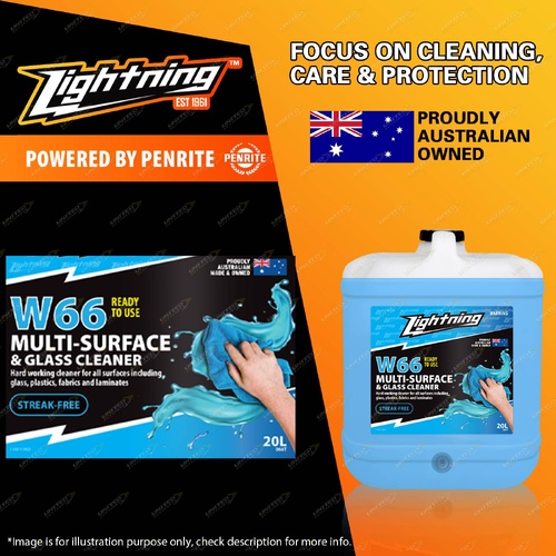 Lightning W66 Multi-surface and Glass Cleaner 20L Window Cleaning Remove Dust