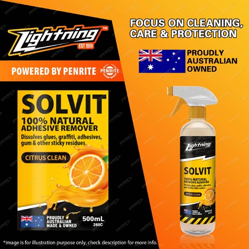 Lightning Powerful Natural Solvit Citrus Cleaner 500ml Dissolves Glue Wax Sap