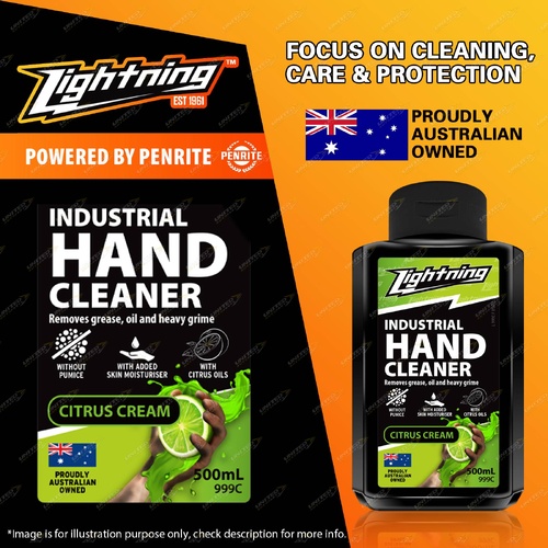 Lightning Citrus Cream Non-Abrasive Heavy Duty Industrial Hand Cleaner 500ml
