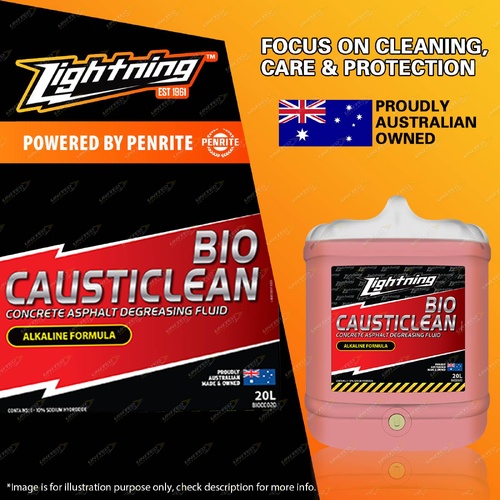 Lightning Bio Causticlean 20L Rapidly Breaks Down Oil Residue Grease And Sludge