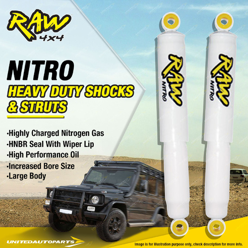 Pair Rear Raw 4x4 Nitro Shocks 2 Inch Lift for TOYOTA LANDCRUISER FJ 55 SERIES