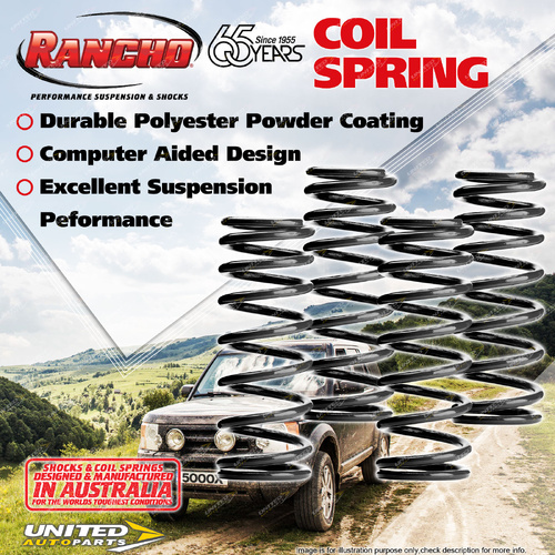 Front + Rear 50mm Rancho Coil Spring for Jeep Wrangler JL Rubicon Models 2017-On