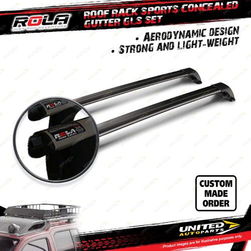2 Rola Sports Concealed Gutter GLS Roof Rack Bars for Jeep Cherokee XJ SUV 94-01