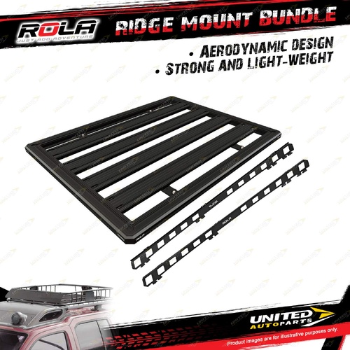 Rola Ridge Mount Bundle Roof Rack Accessory for Toyota Rav4 Gen 5 1/2019-On