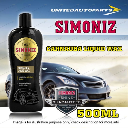 Simoniz Carnauba Liquid Wax 500ML Guaranteed to protect and shine Quick and easy