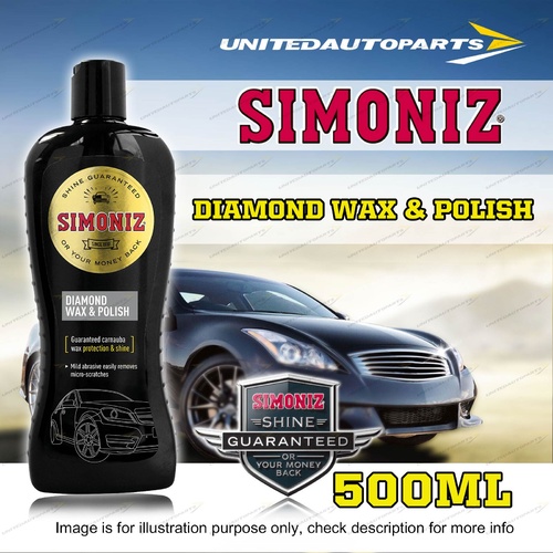 Simoniz Diamond Wax and Polish 500ml Eliminates Micro Scratches And Swirls