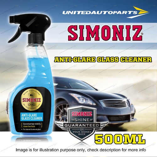 Simoniz Anti Glare Glass Cleaner 500ML for internal and external glass