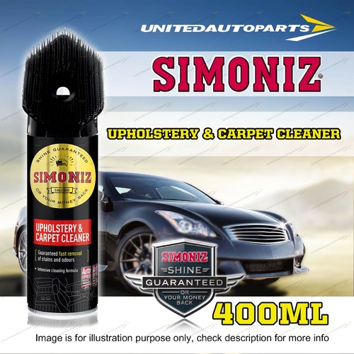 Simoniz Upholstery & Carpet Cleaner 400ML Unique Cleaning Brush Head