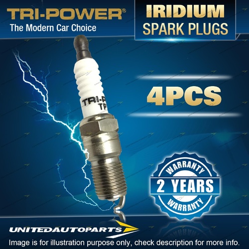4 x Tri-Power Iridium Spark Plugs for Suzuki S-Cross Vitara LY Swift AZ 4Cyl