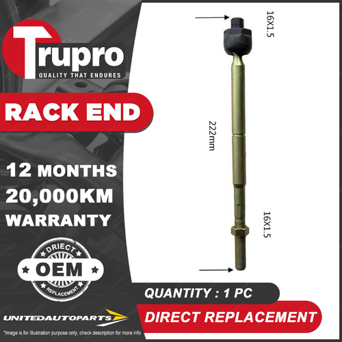 Premium Quality 1 Pc Trupro Rack End for Hyundai I30 GD 2012-2019