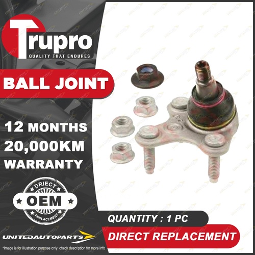 1 Pc Trupro Front Lower RH Ball Joint for Volkswagen Passat B6 B7 B8 3C Scirocco