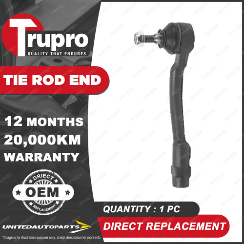 1x Trupro LH Outer Tie Rod End for Kia Soul AM PS 1.6L 2.0L Hatchback 2009-2020