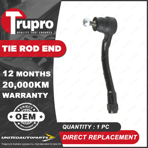 1 Pc Trupro Right Tie Rod End for Hyundai Accent MC Hatchback Sedan 1.6L 06-10