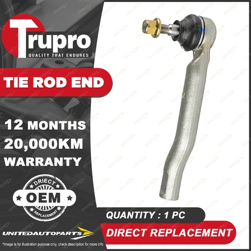 1 Pc Trupro Right Tie Rod End for Nissan March K13 Hatchback 1.2L 1.5L 2010-2022