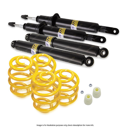 Front Rear Shock Absorbers Super Low King Springs for Ford Falcon Fairmont FG