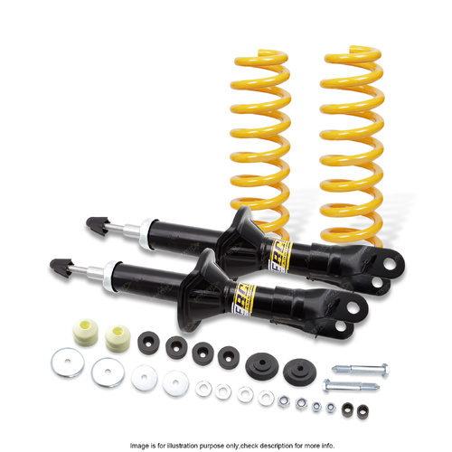 Front Shock Absorbers Raised King Springs for FORD FALCON UTE XH Ute & Van 96-99
